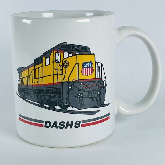 Union Pacific Railroad Dash 8 Locomotive Engine Train Coffee Mug Cup - Picture 1 of 5